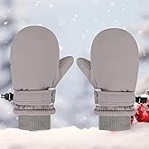 XITOTAHAYE Waterproof Winter Mittens for Toddlers Baby Girls & Boys - Thermal Insulated Snow Gloves for Warm Fleece Lined