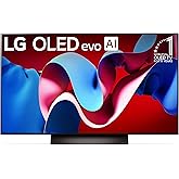 LG 48-Inch Class OLED evo C4 Series Smart TV 4K Processor Flat Screen with Magic Remote AI-Powered with Alexa Built-in (OLED4