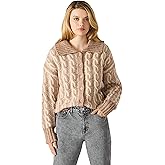 Steve Madden Womens Michaella Cable Cardigan