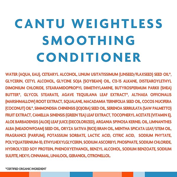 CANTU WEIGHTLESS SMOOTHING CONDITIONER, 13.5 FL OZ