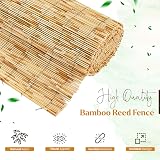 FlickBuyz Bamboo Natural Garden Peeled Reed Fence 1M x 4M view 5