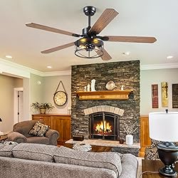 Farmhouse Ceiling Fan with Light and