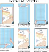 LAIJIANG Reinforced Cat Screen Door 90x210cm Thickened Mesh with Zipper view 8