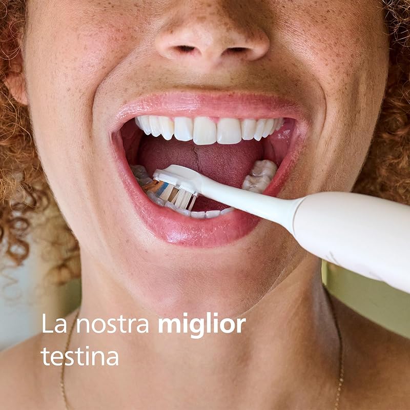 Sonicare A3 Premium All-in-One, testine di ricambio originali, bianco, confezione da 4, HX9094/87, Nuovo, 4 Testine