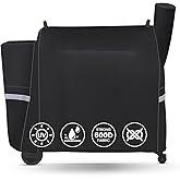 QuliMetal Grill Cover for Traeger Pro 34/780 Series - 600D Heavy Duty Waterproof Smoker Cover Grill for Treager Pro 34,Pro 780, Texas,Z Grills,BAC380 Full-Length Grill Cover Grill Accessory