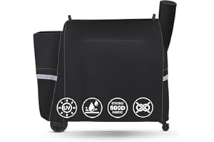 QuliMetal Grill Cover for Traeger Pro 34/780 Series - 600D Heavy Duty Waterproof Smoker Cover Grill for Treager Pro 34,Pro 780, exas,Z Grills,BAC380 Full-Length Grill Cover Grill Accessory