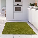 THE RUGS Shaggy Living Room Rug 120x120 cm Green Soft 30 mm Thick view 2