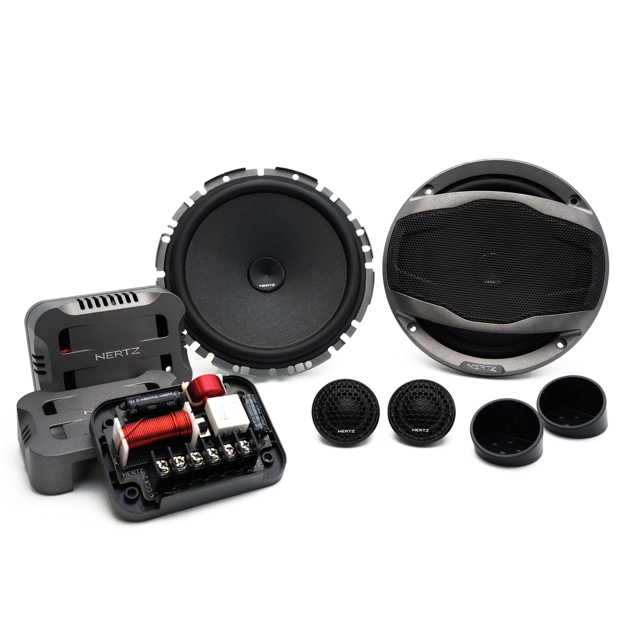 Hertz CK 165 F - 2-way component system with slim woofer 165 mm, 26 mm tweeter, passive crossover and grille, 270W peak