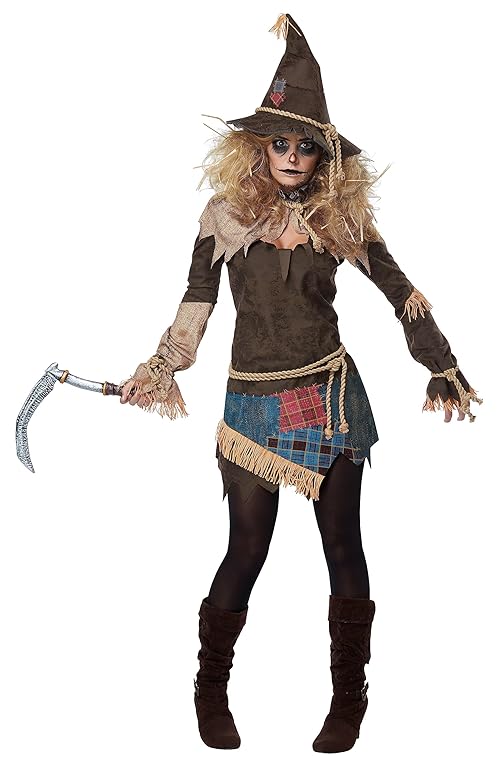 California Costumes Creepy Scarecrow Womens Costume X-Small Brown