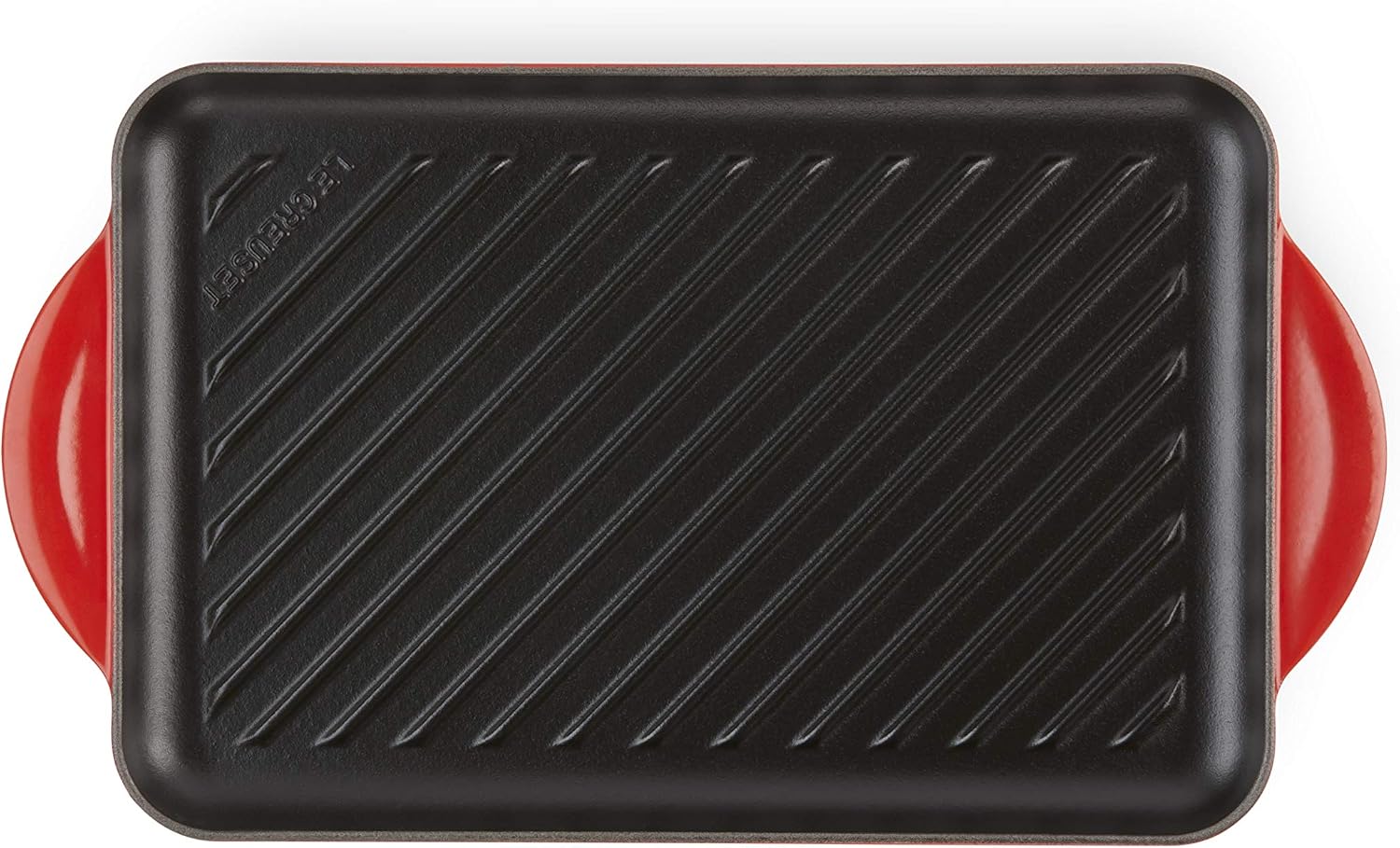 LE CREUSET Rectangular Grill 32cm Cerise, Cherry Red - Image 4
