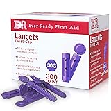 Ever Ready First Aid Sterile Twist-Cap Lancets 30G