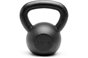 Unipack Premium Powder Coated Solid Cast Iron Kettlebell Weights 5, 10, 15, 20, 25, 30, 35, 40, 45 lbs