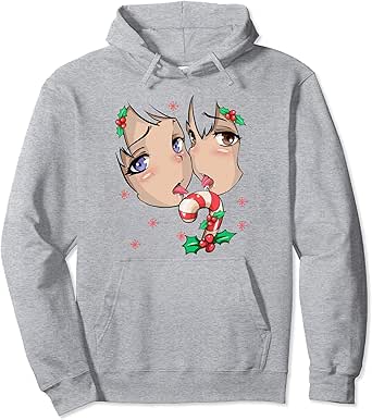 Amazon.com: Otaku Ahegao Ecchi Hentai Lewd Christmas Xmas Harajuku Gift Pullover Hoodie: Clothing