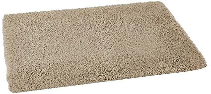 Amazon Brand - Solimo Premium Anti-Slip Microfibre Bathmat - 60cm x 40cm, Light Taupe