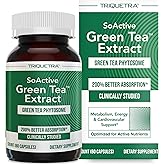 SoActive Green Tea™ Extract - Clinically Studied Green Tea Phytosome - Up to 200% Better Absorption & Bioavailability - Clinically Validated Dose - Supports Metabolism & Weight Management - 60 Caps