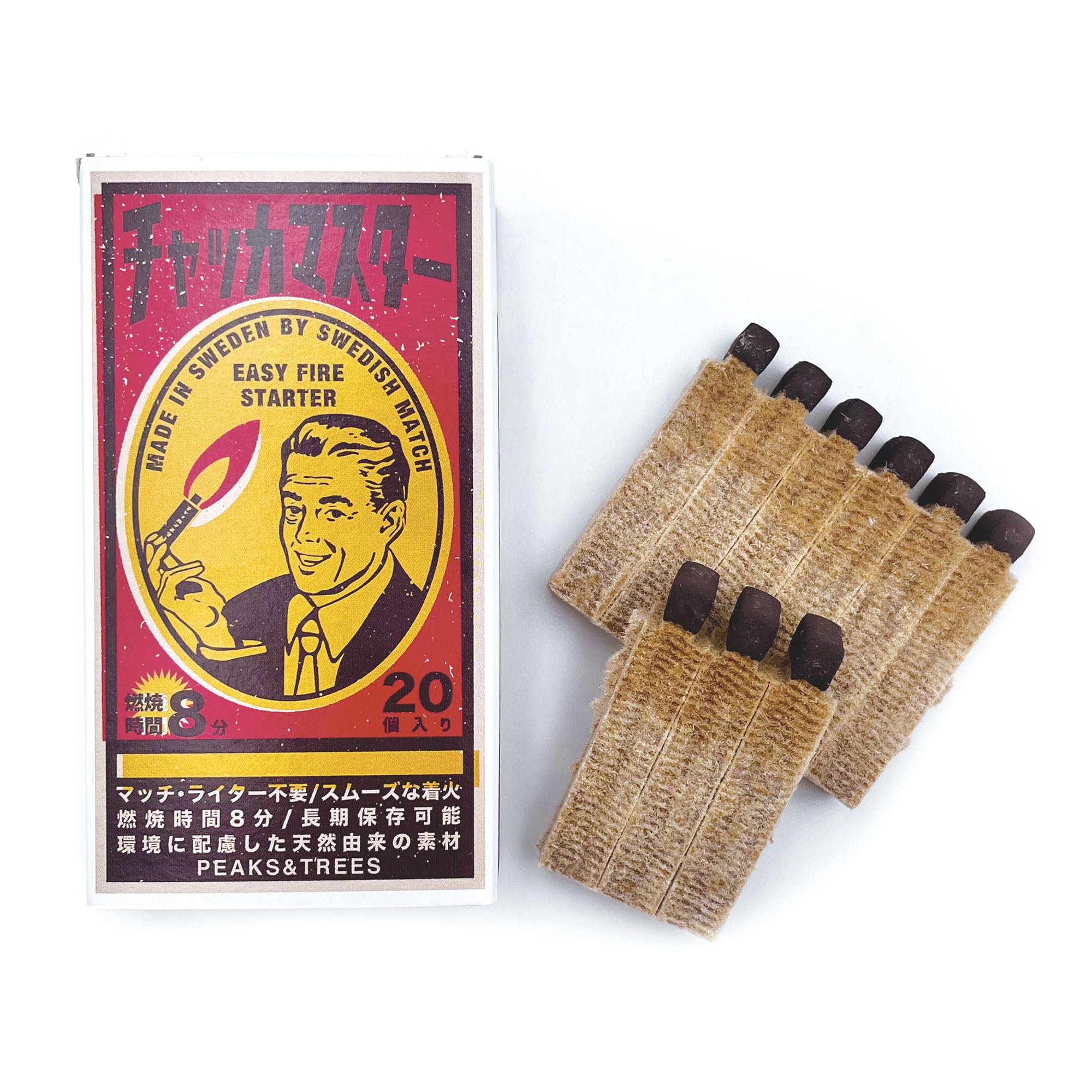 PEAKS&TREES ファイヤースターター 20個入 ピークス・アンド・ツリーズの商品画像
