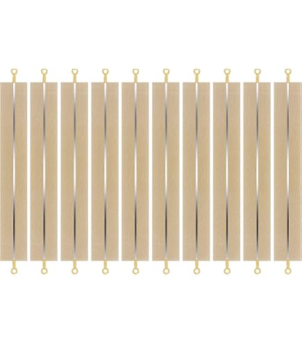 10-Pack Impulse Sealer Replacement Kit - 12 Inch Teflon Cloth & Heating Element Strips, Stainless Steel & Teflon Repair Parts For 200 Series Hand Sealers