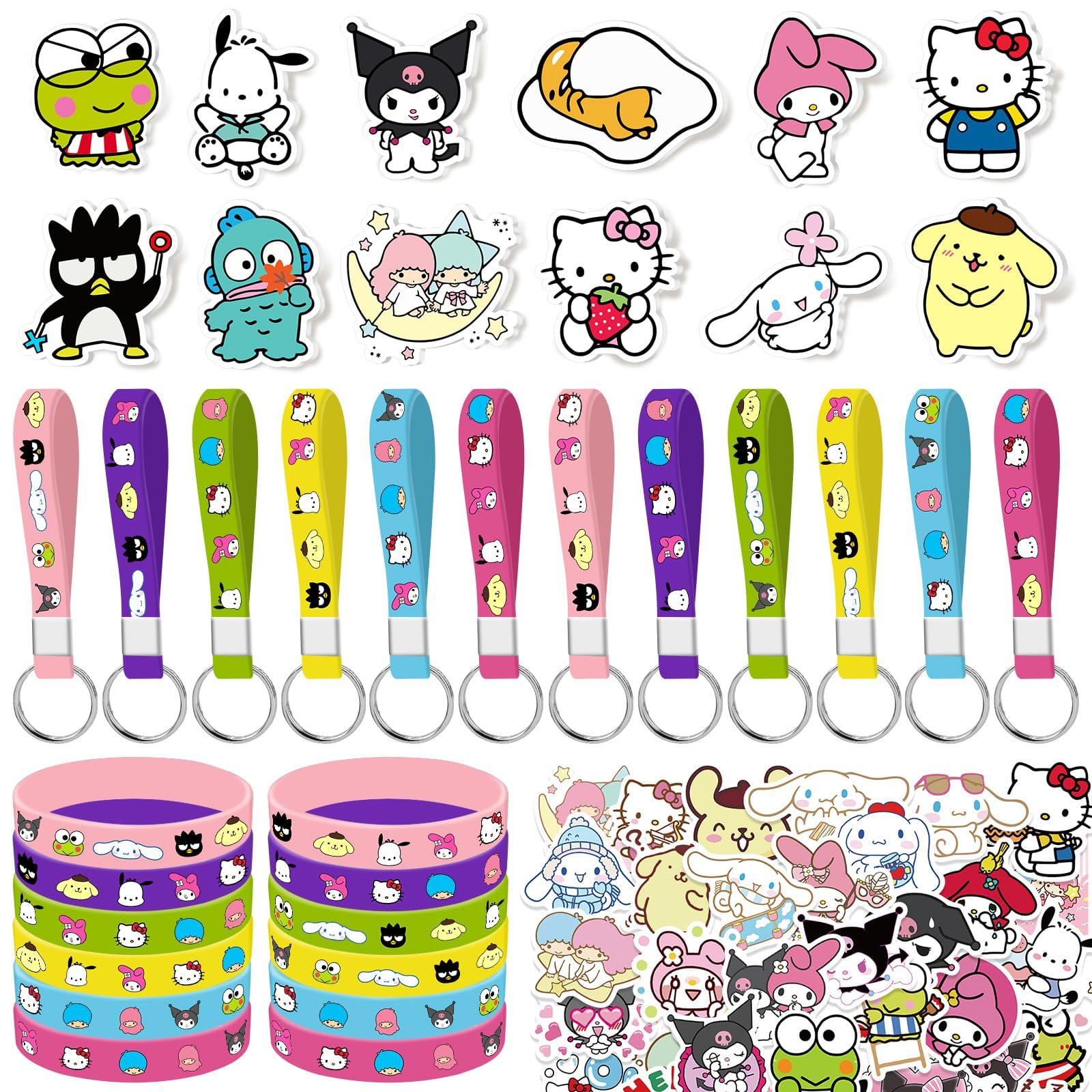 Kitty Birthday Party Supplies, 86PCS Birthday Gifts Set for Kawaii Theme Party