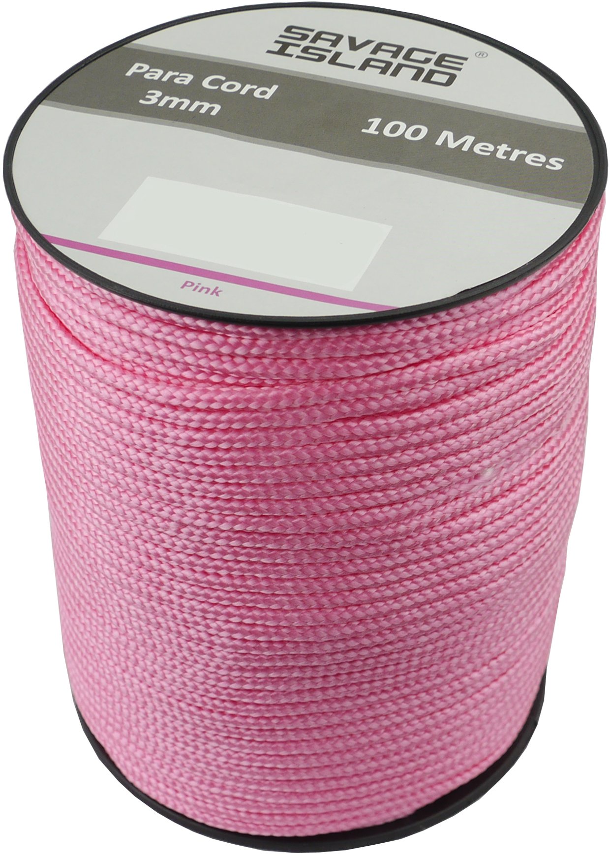 Savage Island 100m Reel Paracord 3mm, 30+Colors | Ideal for Crafting, DIY, Camping, Survival, Outdoor, Gadren | Tactical Cord Rope Roll