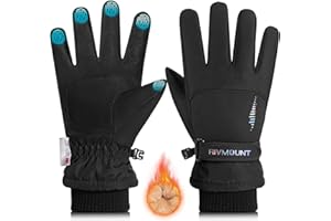 rivmount Kids 3M Winter Ski Snowboarding Snow Gloves Warm Thermal Waterproof Windproof Touchscreen for Boys Girls in Cold Weather