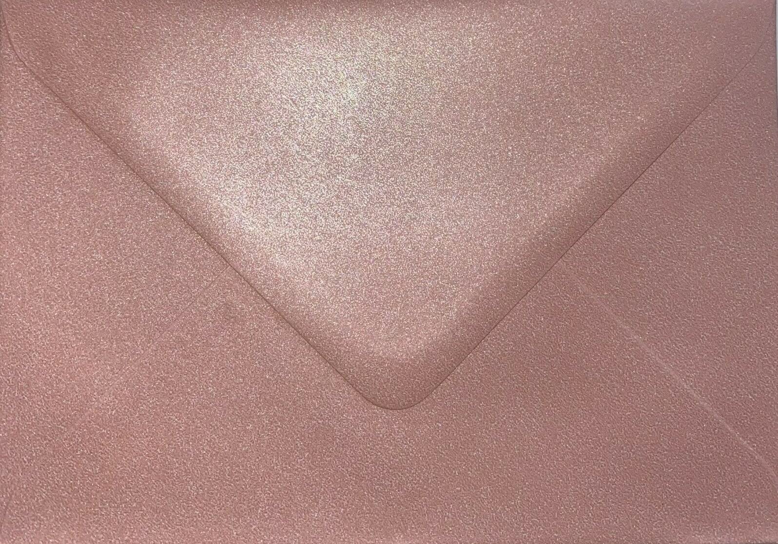 5" x 7" (133x184mm) Coloured Envelopes for Greeting Cards Wedding Invitations & Crafts Pack of 25 (Pearl Pink)
