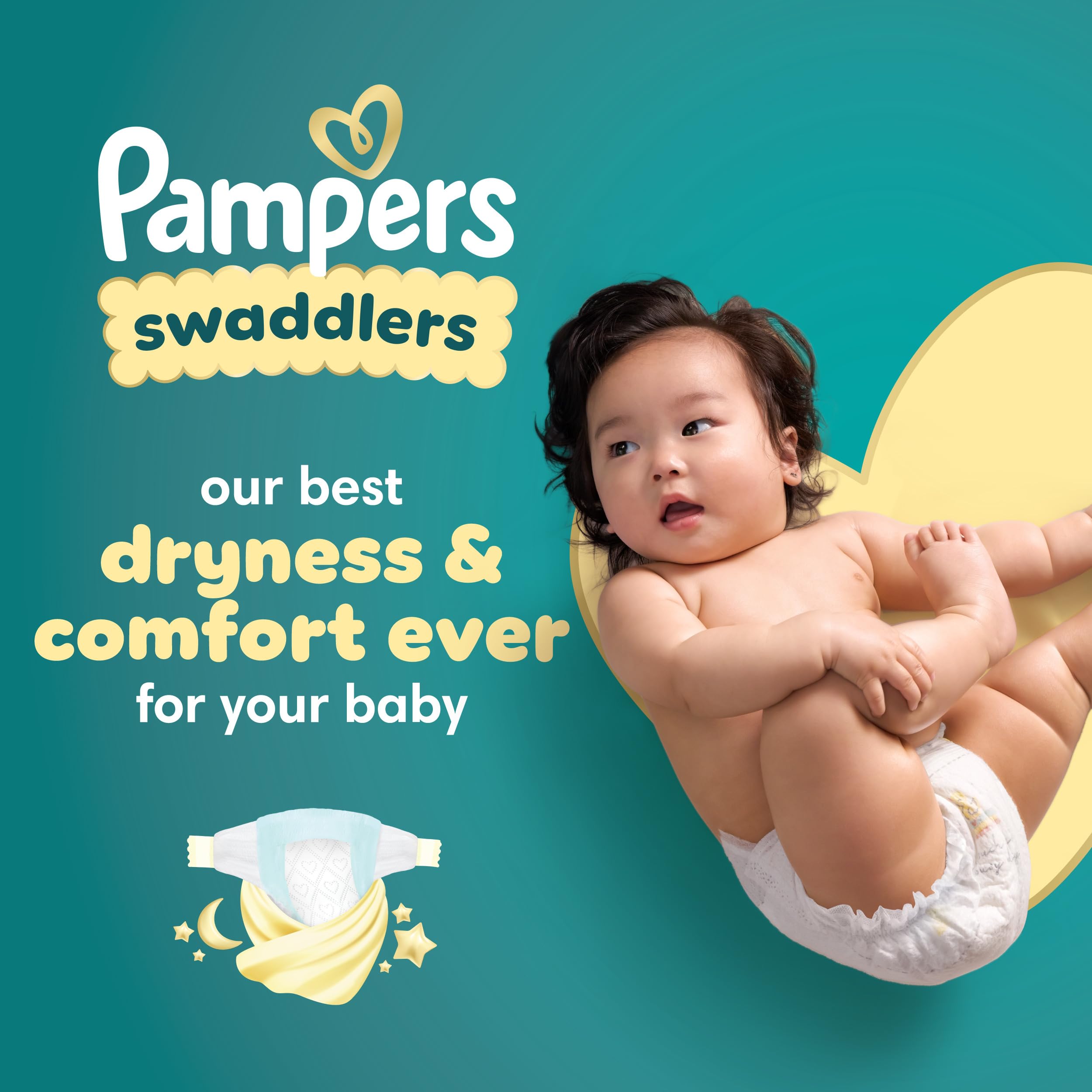 Pampers Baby Diapers - Swaddlers - Size 5, 132 Count, Ultra Absorbent Disposable Infant Diaper
