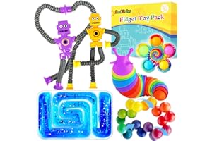 DR.KBDER Christmas Stuffer for Toddler Kids Sensory Toys for Autistic Children Set, Autism Fidget Toys Pack Calm Down Travel Essential Toys for Age 1 2 3 4 5 Years ADHD Stress Anxiety Boys Girls