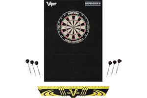 Viper Defender III Backboard & Sisal/Bristle Steel Tip Dartboard Bundle