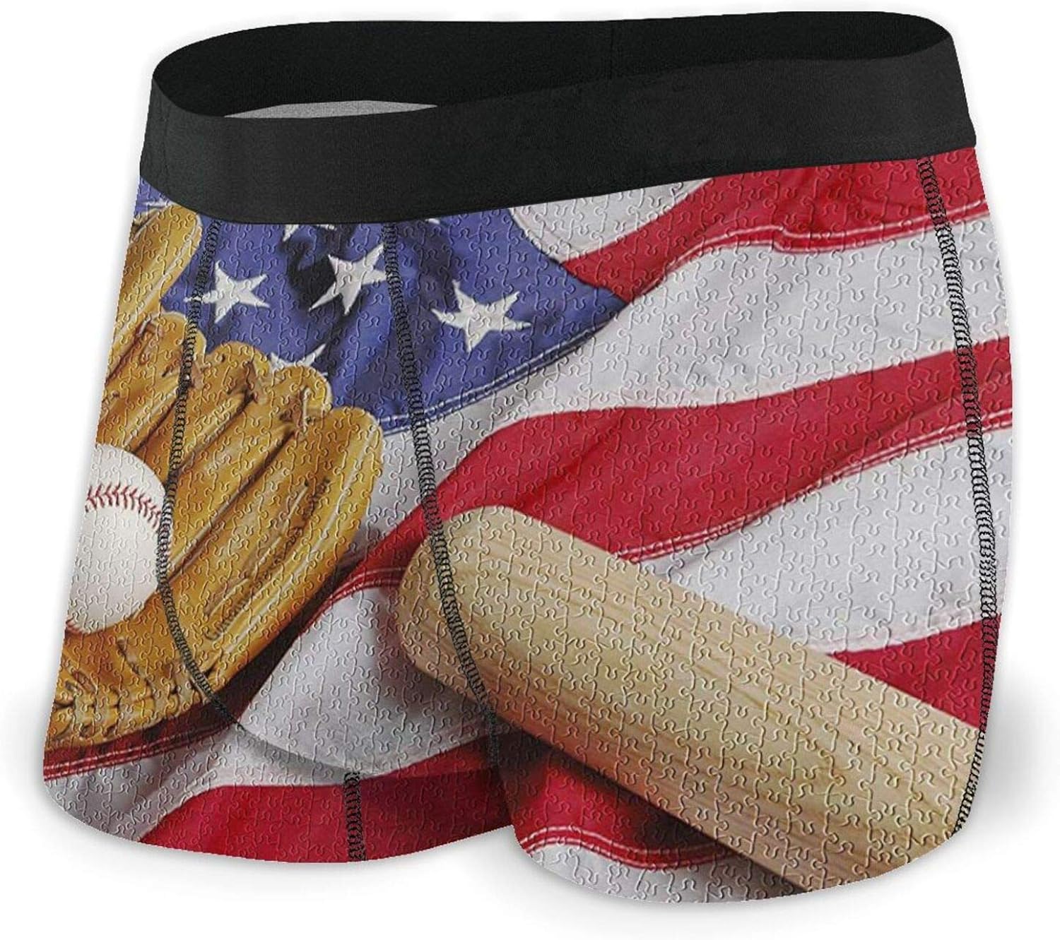 Vintage Baseball USA Glove Mens Boxer Briefs Underwear Underpants