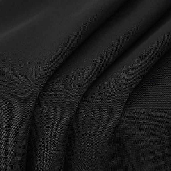 SANCUA 8 PACK ROUND TABLECLOTH 90 INCH BLACK, STAIN AND WRINKLE RESISTANT TABLE CLOTH – WASHABLE POLYESTER TABLE COVER FOR DINING TABLES, BUFFET PARTIES AND CAMPING
