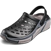 Joybees UAATC.BLC.1008 Adults Trekking Clog Solid Black/Charcoal W10/M8