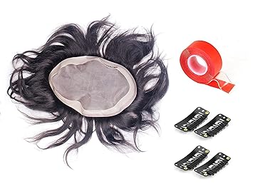 Boxo Human Hair Patch System For Men Hair Toupee For Men With