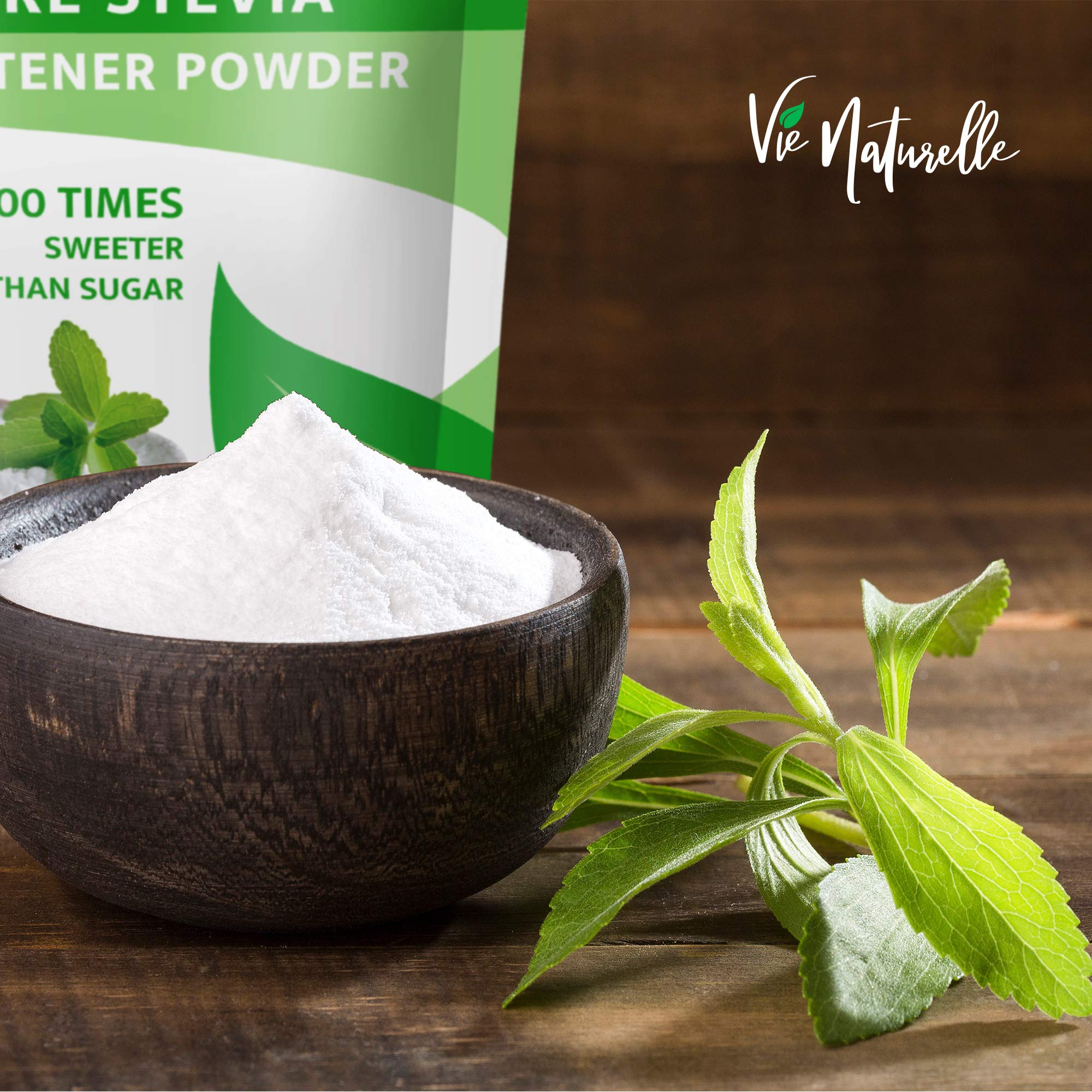 Pure Stevia Powder Extract Sweetener Zero Calorie Sugar Substitute