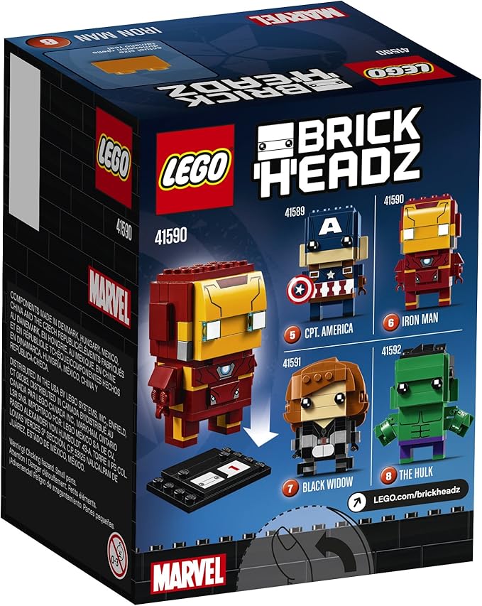 lego brickheadz iron man 41590
