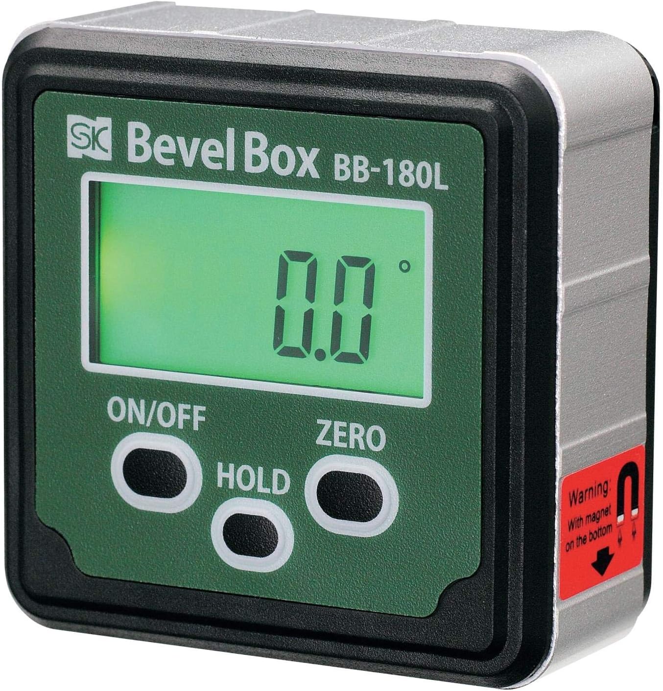 Amazon 新潟精機 SK ベベルボックス(デジタル角度計) バックライト付 ±180.0° BB180L 定規・曲尺
