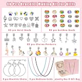 Hysagtek Jewellery Making Kit 66 Pcs Rainbow Beads Bracelet Kit for Girls view 2