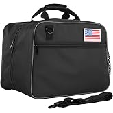Motorcycle Helmet Bag, Helmet Storage &amp; Carry Bag with Shoulder Strap | with Side Pocket, Water-Resistant, Helmet Storage Bag, Carry-Friendly for Motorcycle Bike Welding Helmets