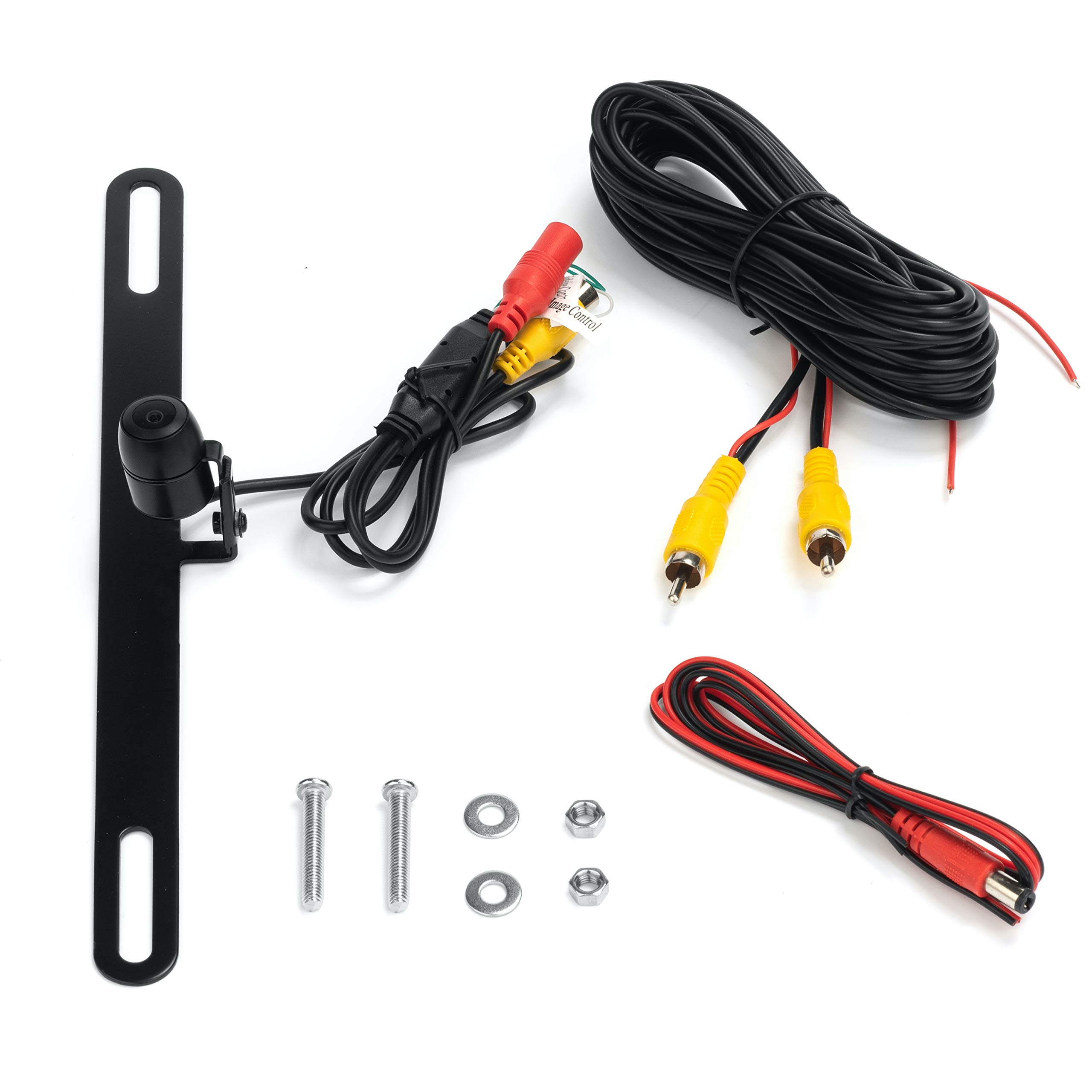 BOYO VISION VTL16 - Concealed License Plate Backup Camera with Parking Lines (Black)