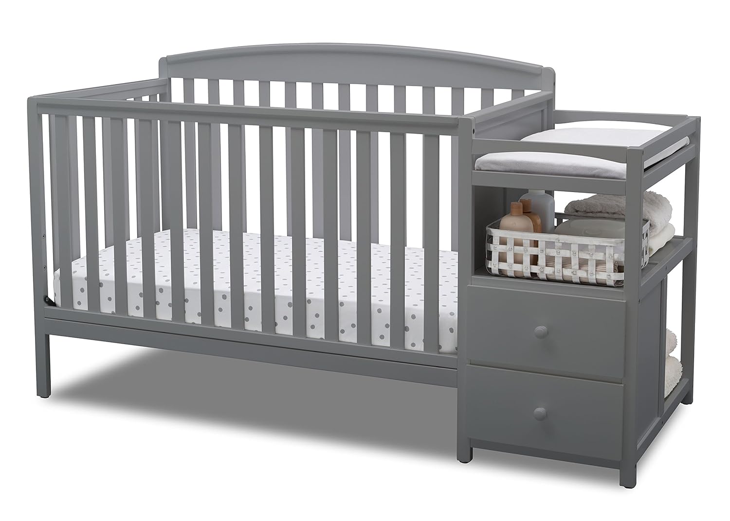crib with drawers underneath and changing table