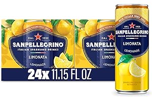 Sanpellegrino Italian Sparkling Drink Limonata, Sparkling Lemon Beverage, 24 Pack Of Cans
