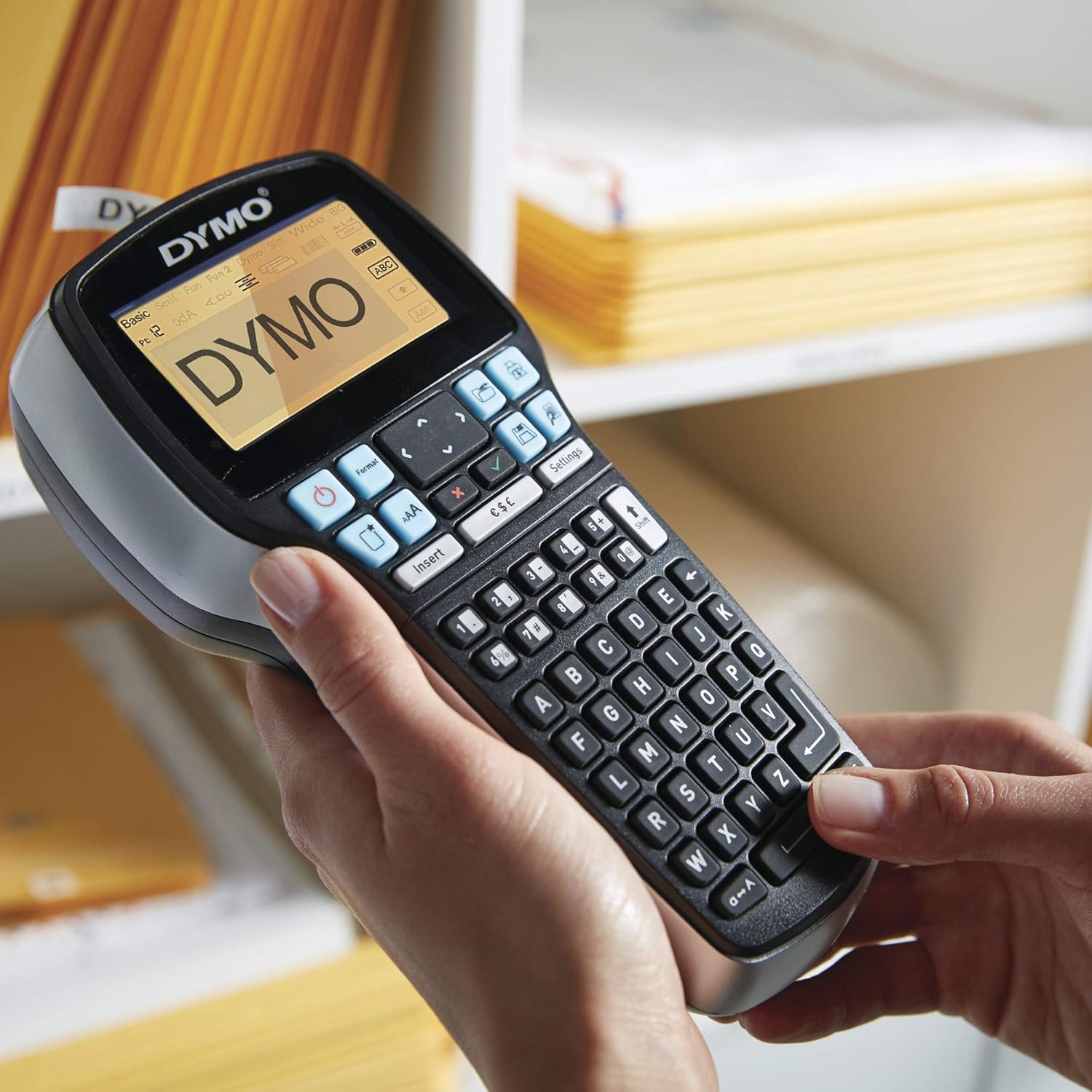 DYMO Label Maker with Adapter | LabelManager 420P High-Performance Label Maker, Rechargeable, PC and Mac Connectivity, Bright Backlit Display, Easy-to-Use, Portable, For Home & Office Organization : Office Products