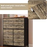 Abyssaly Wood Effect Vinyl Wrap 60x500cm Self Adhesive Brown Oak Wallpaper view 5