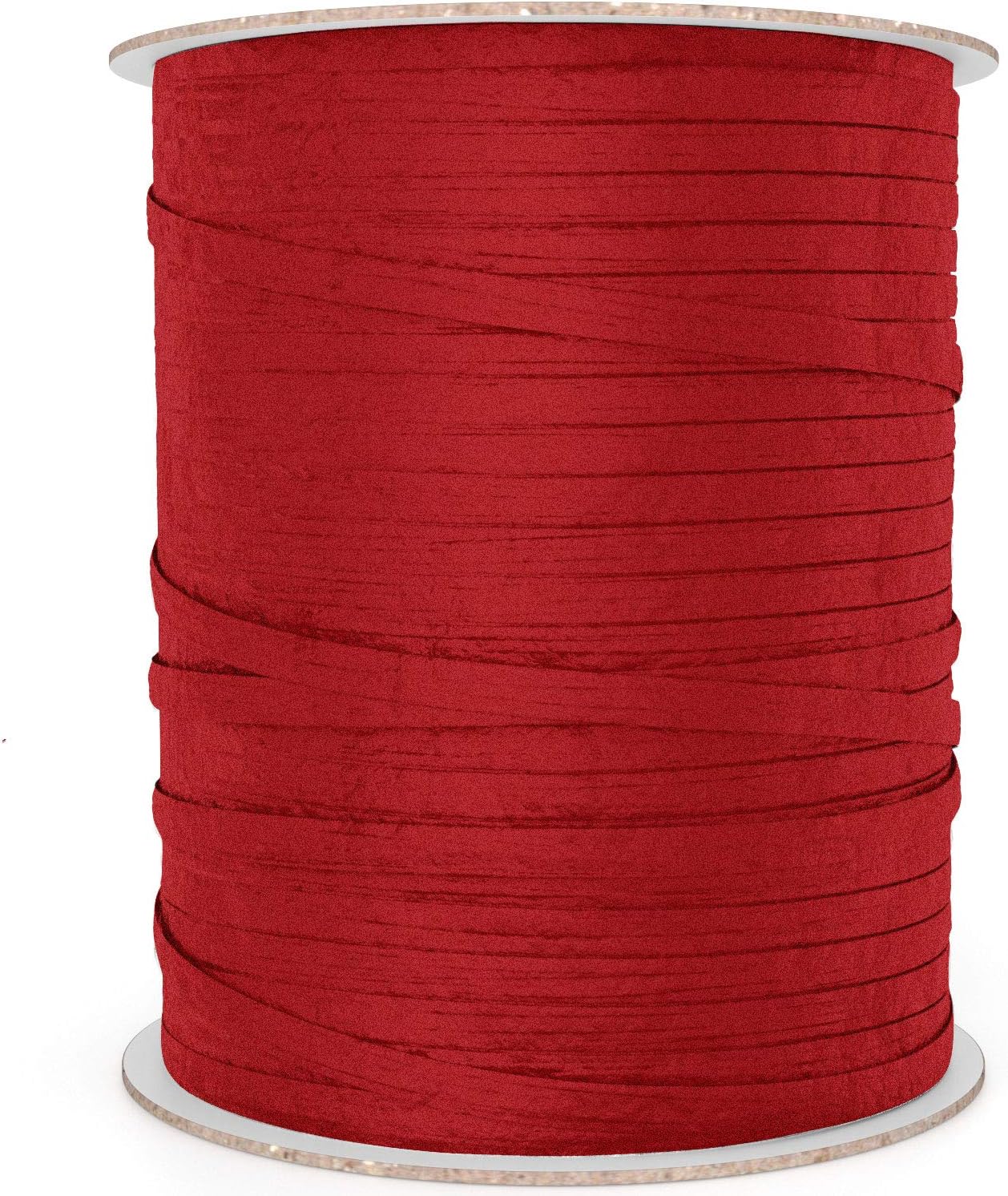 BonBon Paper Red Ribbon | Raffia Ribbon for Gift Wrapping, Gift Bags and DIY Arts and Crafts | Premium Wrapping Paper Accessories | 100 Yard Spool