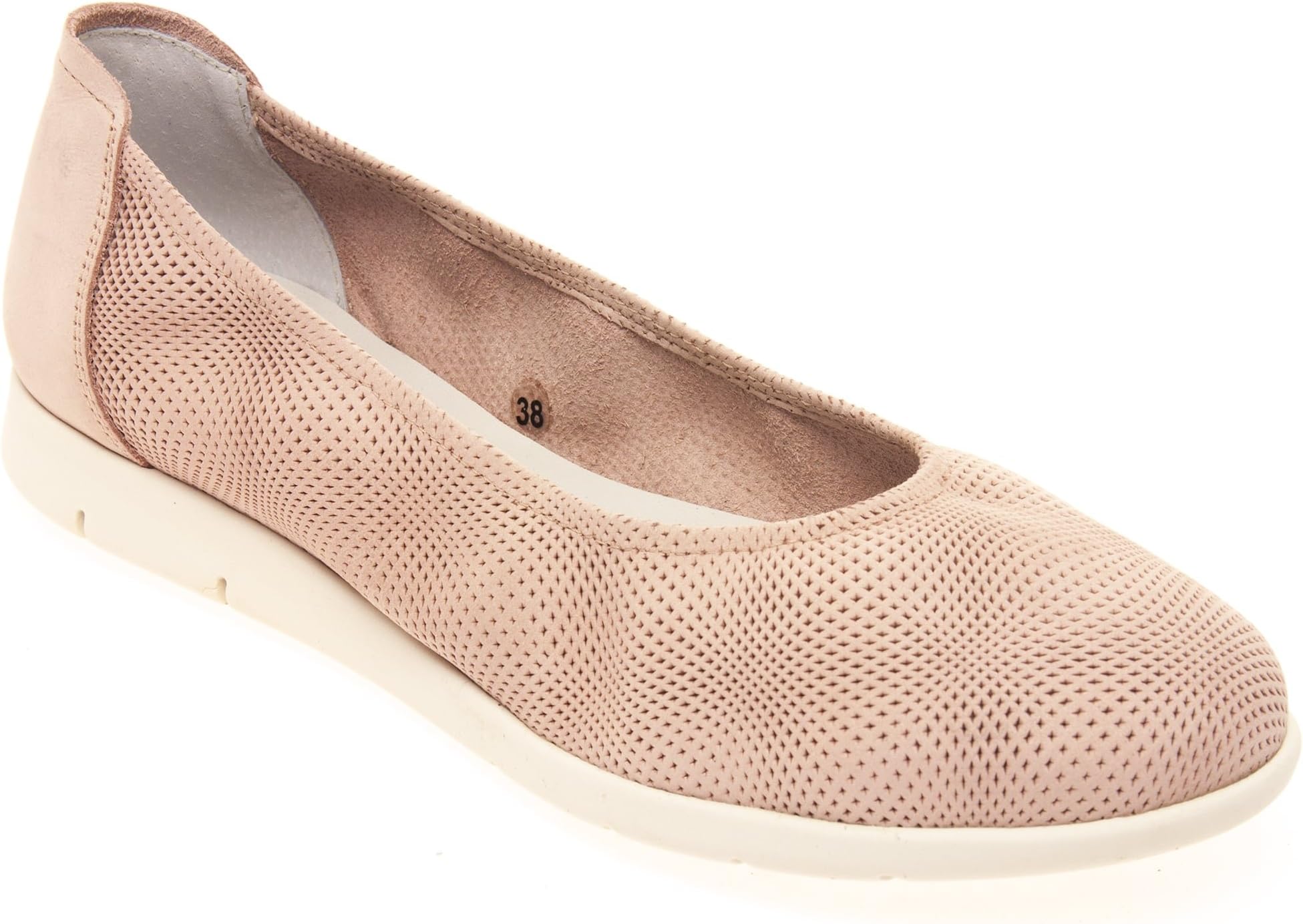 Sabrinas 73000 Atenas Women's Ballerina Shoe in Pink Nubuck 49