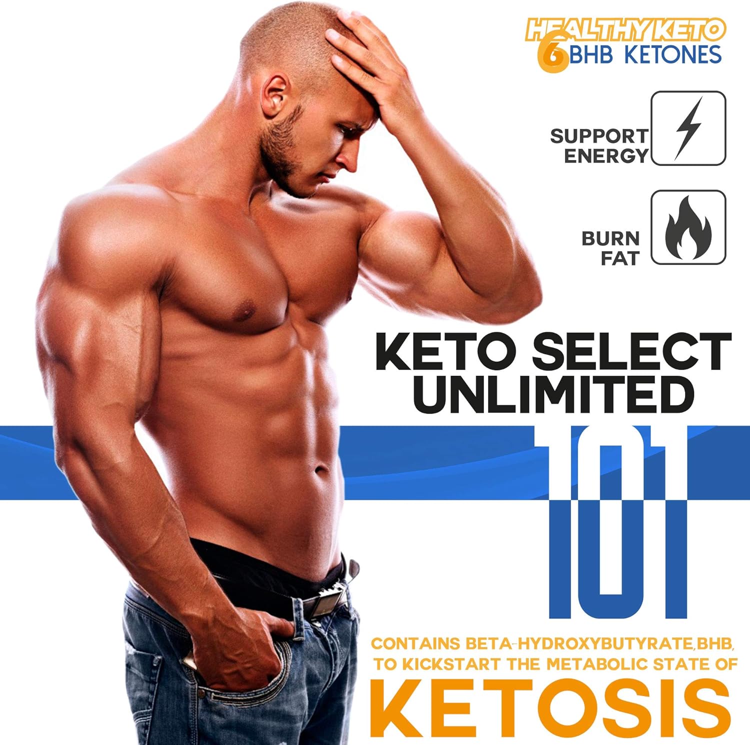 Keto Select Unlimited 101 - Lose More Weight Burn More Fat - Extra Strength BHB Keto Booster - Fast Acting BHB Ketosis Accelerator - Feel The Keto Unlimited Potential with Keto 101 Master Weight Loss: Health & Personal Care