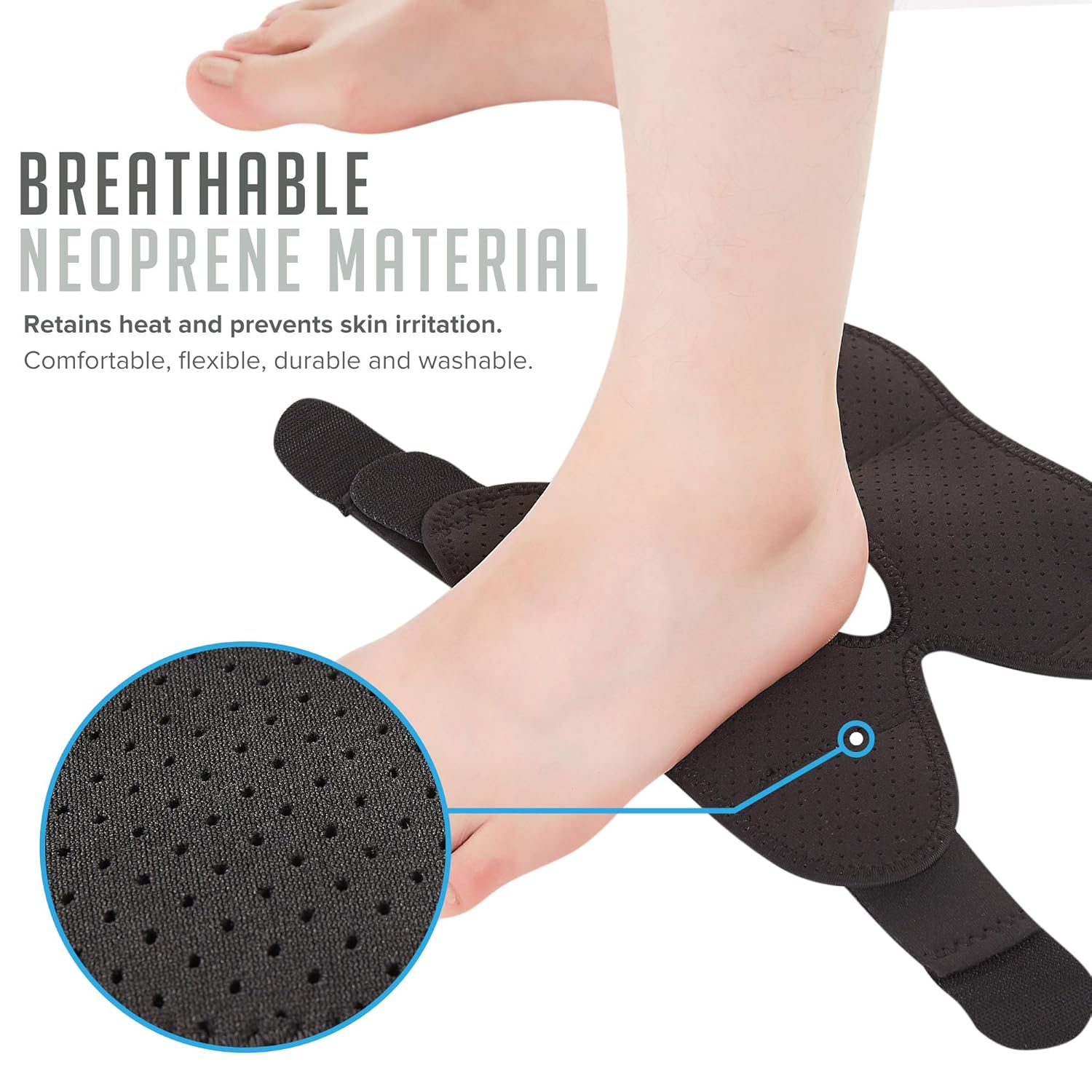Ankle Support Brace, Breathable Neoprene Sleeve, Adjustable Wrap! : Beauty