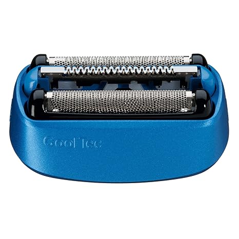 Braun Elektrorasierer Ersatzscherteil 40B, kompatibel mit CoolTec Rasierern, blau