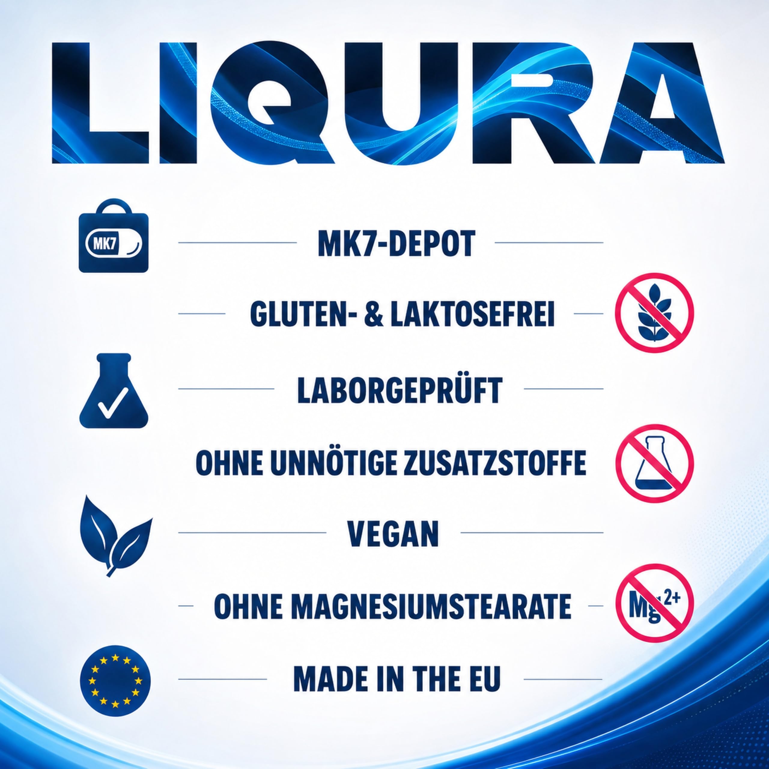 LIQURA Vitamin D3 K2 Spray mit MK7-Depot - hochdosiert (3000 IE) in 2 Sprühstößen - Einfache Dosierung und Alternative zu Vitamin D3 K2 Tropfen oder Kapseln. 125 Sprühstöße, 2 Monate, Vegan 25ml 6