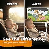 CARAMAZ Car Window Shades for Baby 48x30 cm Safari Pack of 2 with Suction Cups view 3
