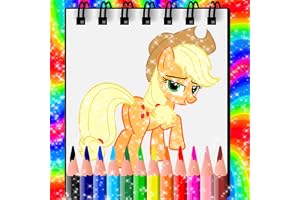 Glitter Pony Coloring Book